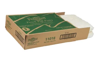 open case of 15 pounds of puff pastry