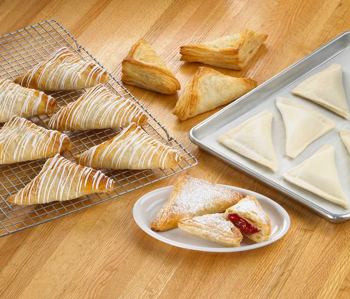Turnovers and uncooked Turnover dough